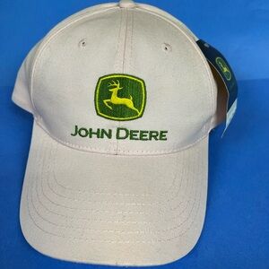 Pink John Deere tractors farm hat cap new with tags